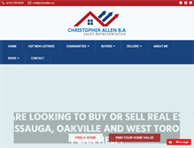 Tablet Screenshot of chrisallen.ca